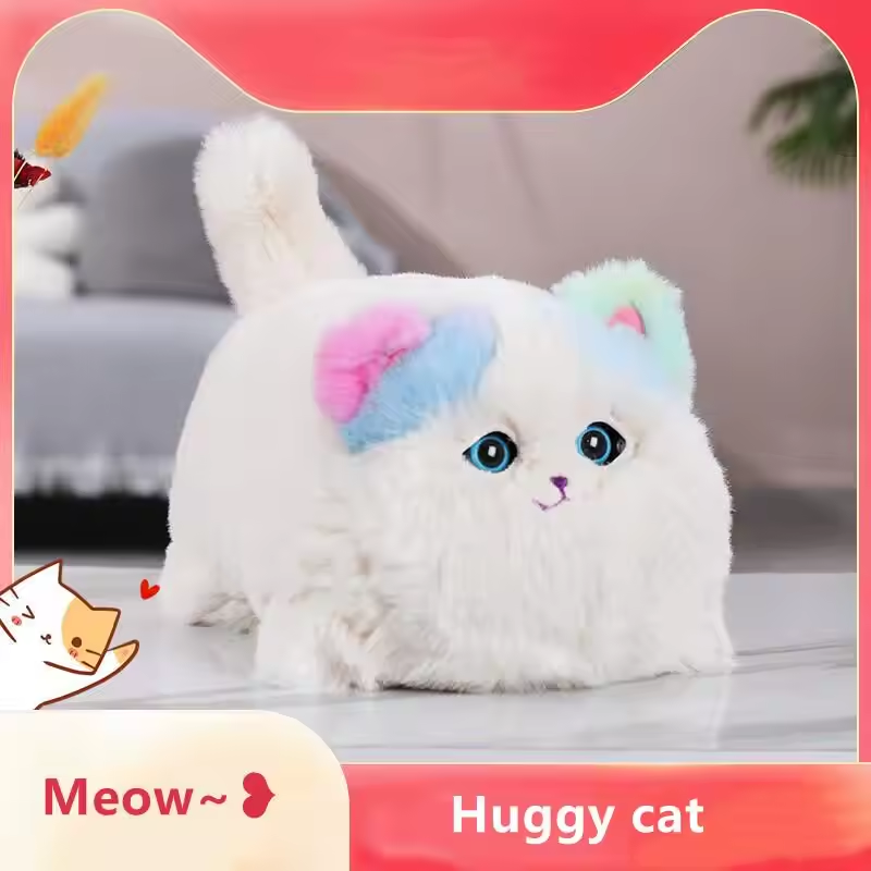 Toy Kids Baby™ | Cute plush cat toy creative simulation cartoon cat learns to talk tail tail blink