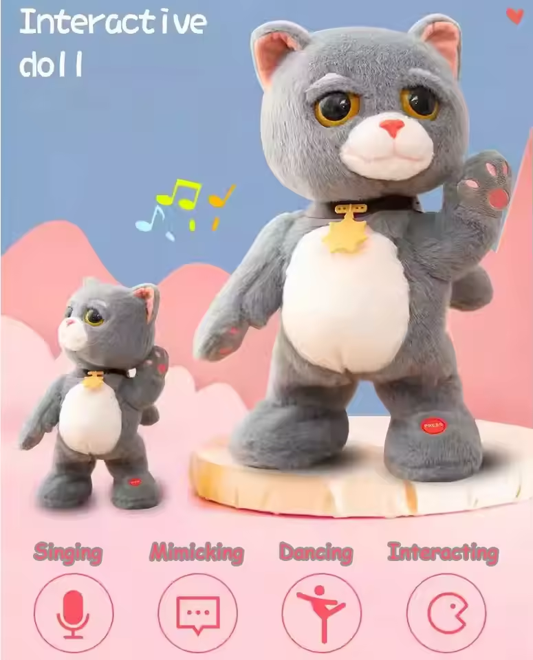 Toy Kids Baby™ | Dancing Tom Cat Electronic Toy Talking Singing Pet Interactive Realistic
