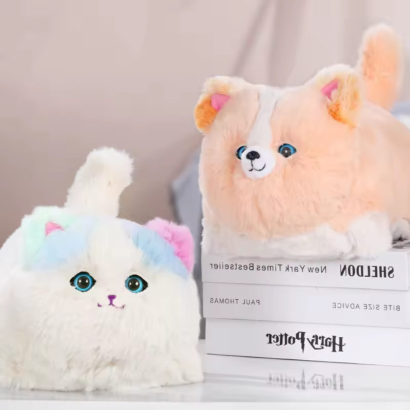 Toy Kids Baby™ | Cute plush cat toy creative simulation cartoon cat learns to talk tail tail blink