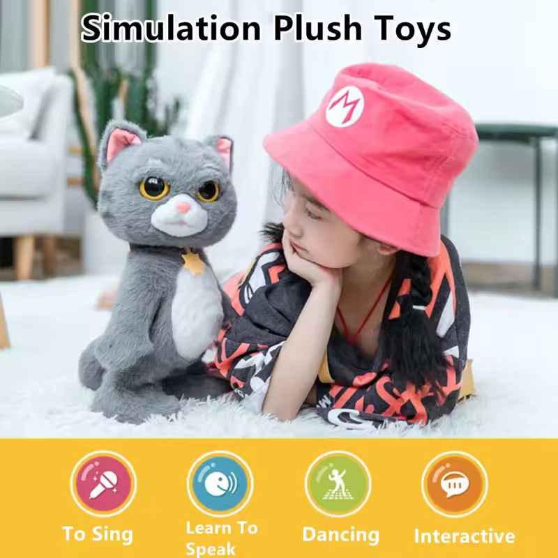 Toy Kids Baby™ | Dancing Tom Cat Electronic Toy Talking Singing Pet Interactive Realistic