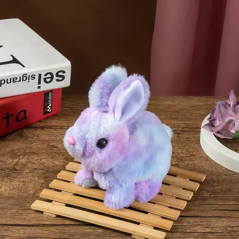 Toy Kids Baby™ | Electronic stuffed rabbit toy, walking, jumping, running, shaking ears