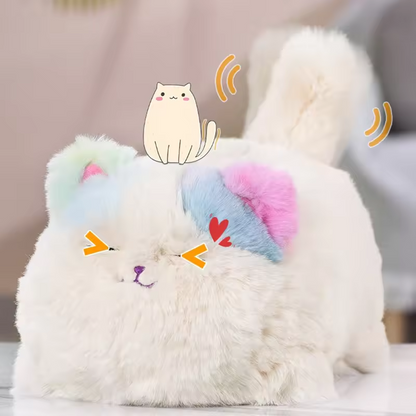 Toy Kids Baby™ | Cute plush cat toy creative simulation cartoon cat learns to talk tail tail blink