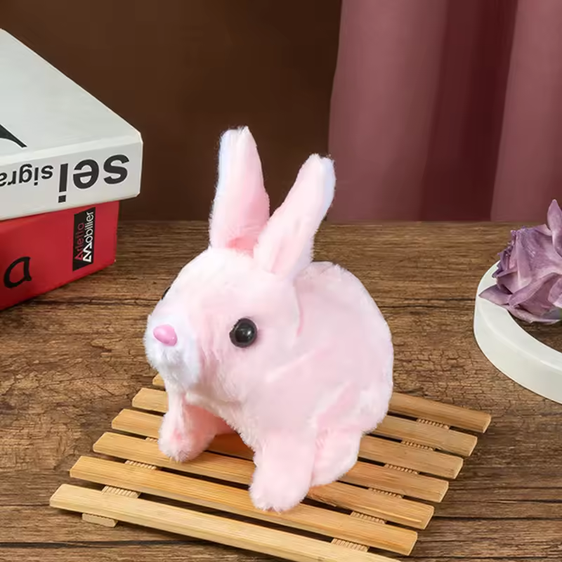Toy Kids Baby™ | Electronic stuffed rabbit toy, walking, jumping, running, shaking ears