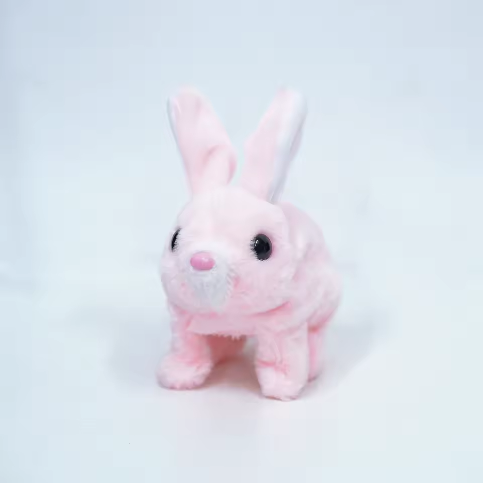 Toy Kids Baby™ | Electronic stuffed rabbit toy, walking, jumping, running, shaking ears